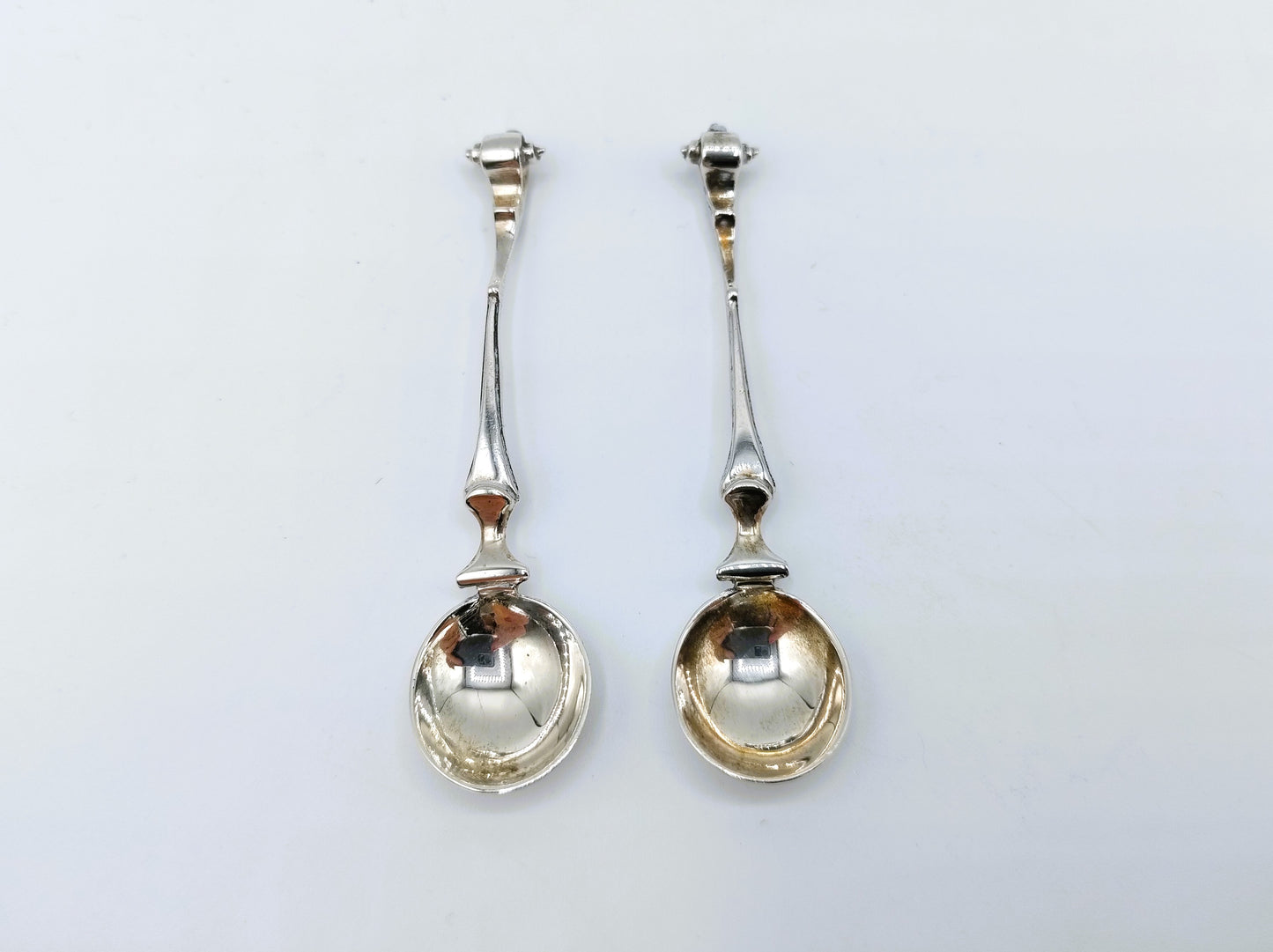 Silver salt spoons, Fa. Bijkamp & Co, Steenwijk.