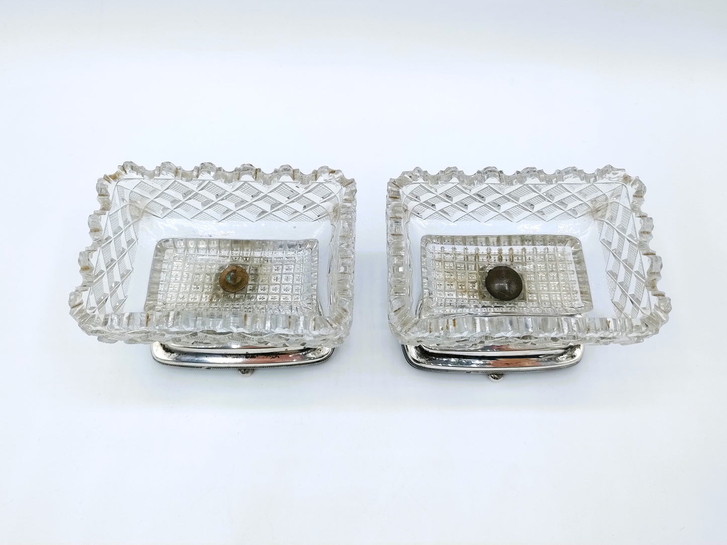 Silver salt cellars, J. van Wijk, Amsterdam, 1831