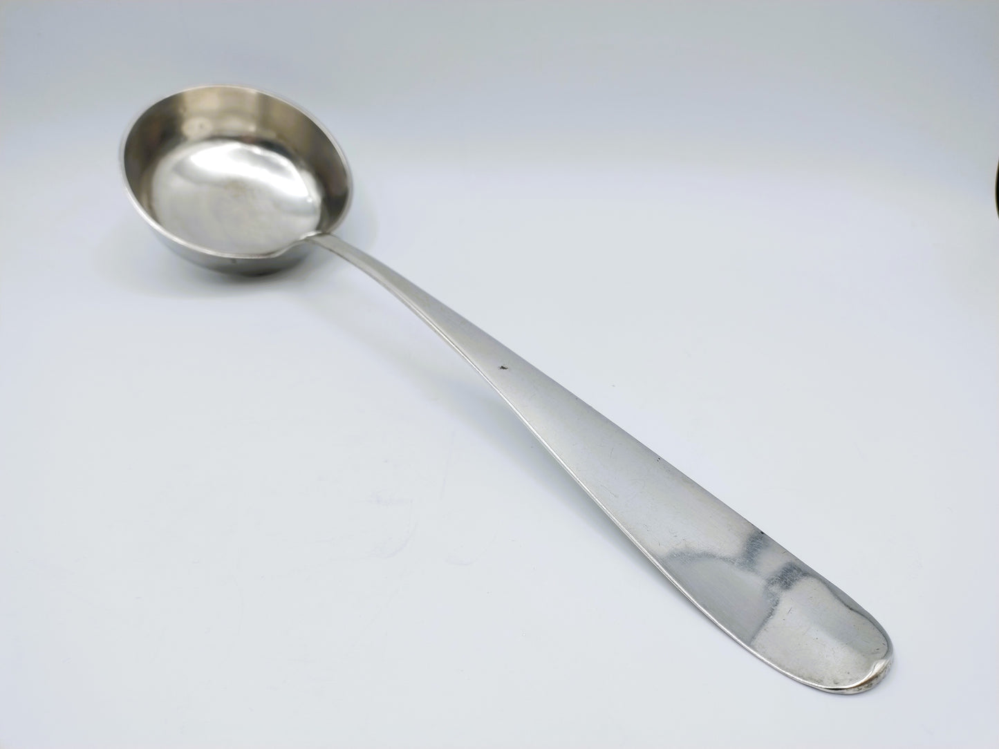 Silver soup spoon, JP Knickmeier, Basel, 1850