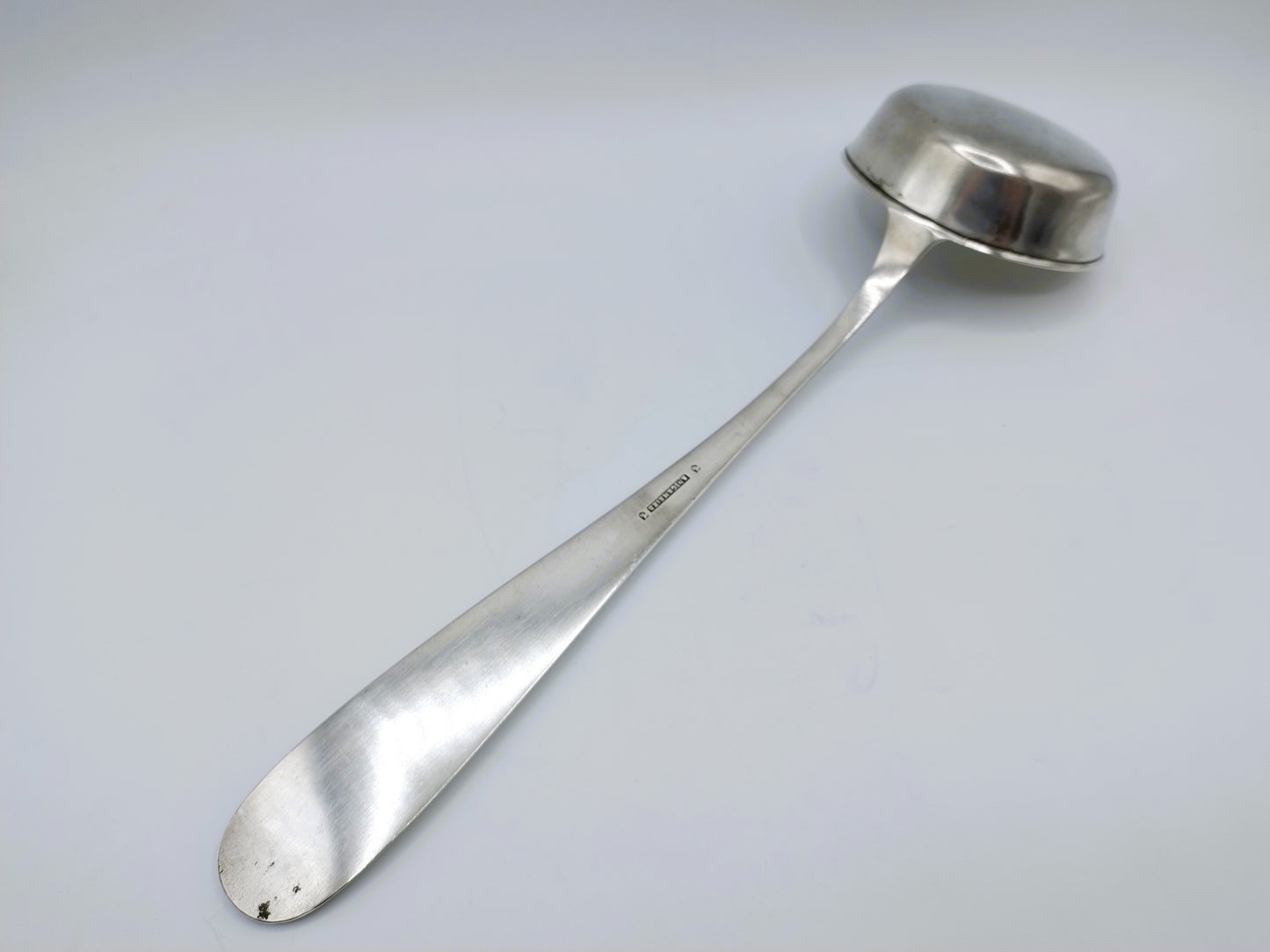 Silver soup spoon, JP Knickmeier, Basel, 1850