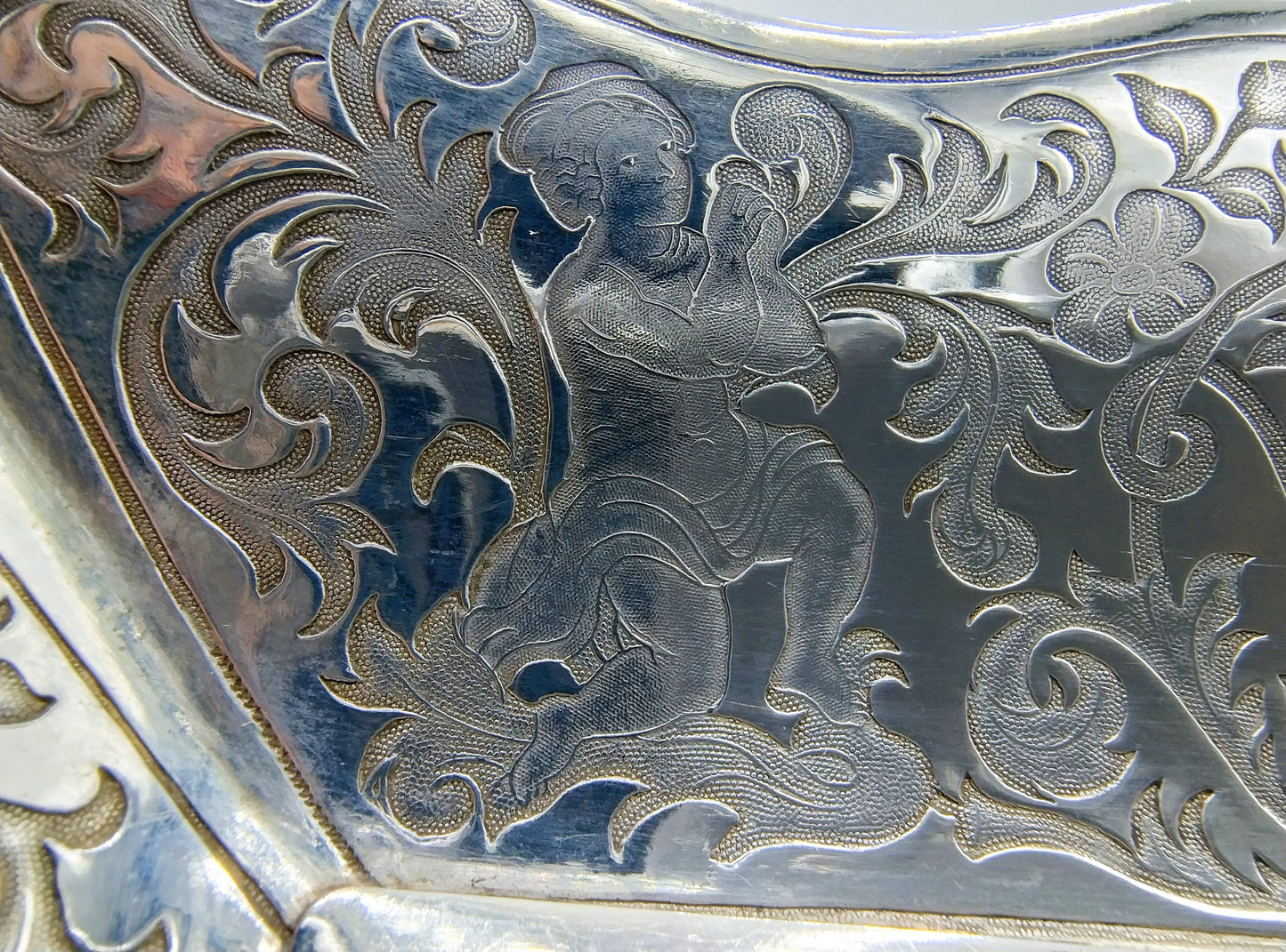 Zilveren presenteerschaal, Duitsland, 1848