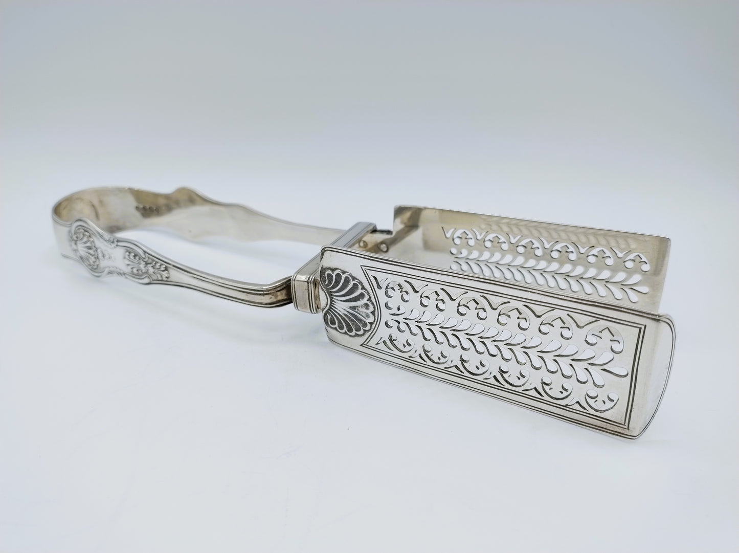 Silver Asparagus Tongs, Samuel Hayne & Dudley Cater, London, 1836