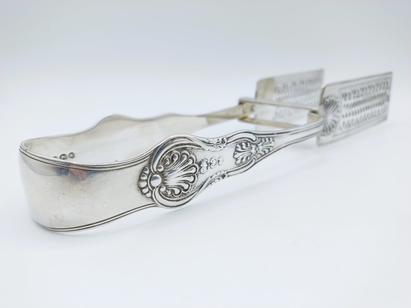 Silver Asparagus Tongs, Samuel Hayne & Dudley Cater, London, 1836