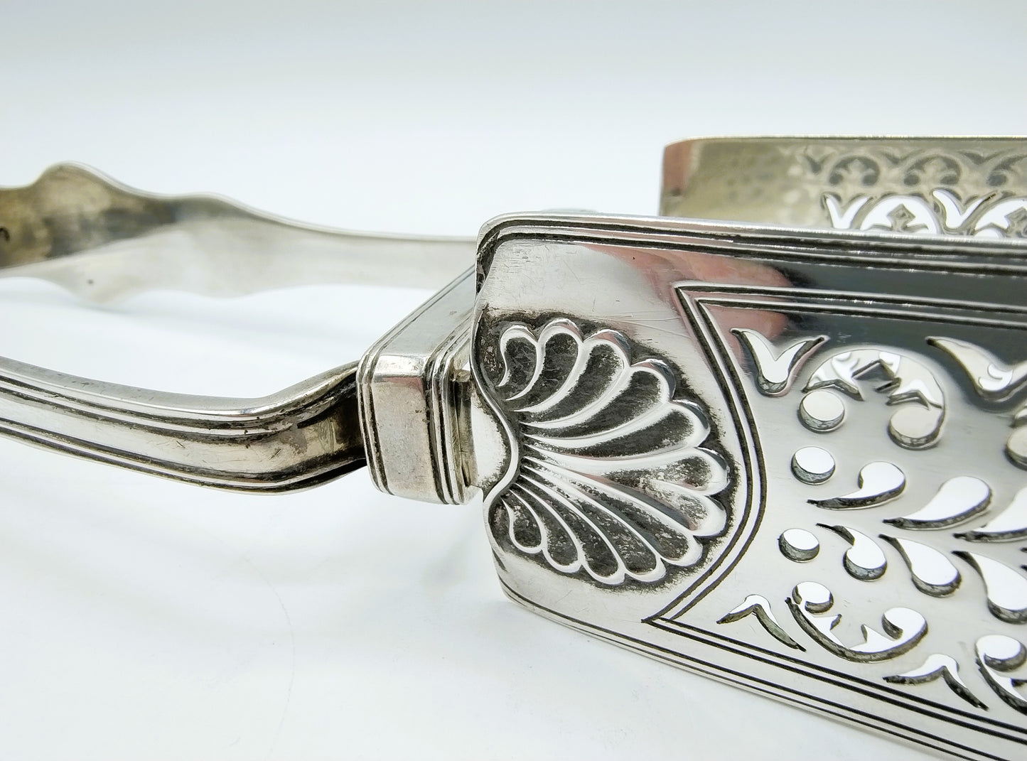 Silver Asparagus Tongs, Samuel Hayne & Dudley Cater, London, 1836