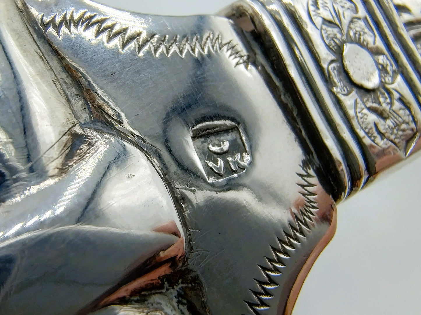 Silver asparagus tongs, Company J.M. van Kempen, Voorschoten, 1859