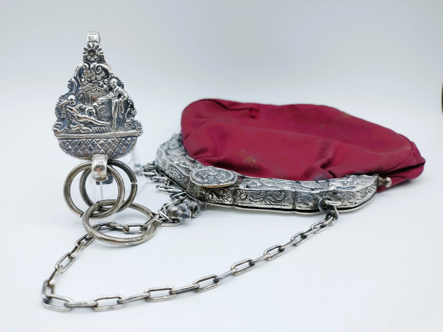 Silver purse clasp, C. Murk, Schoonhoven (?), 19th century