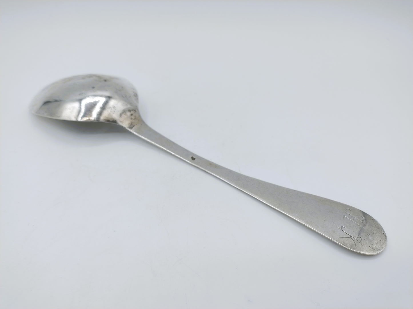 Silberner Ostseelöffel, Schlieter, Köningsberg, 1760