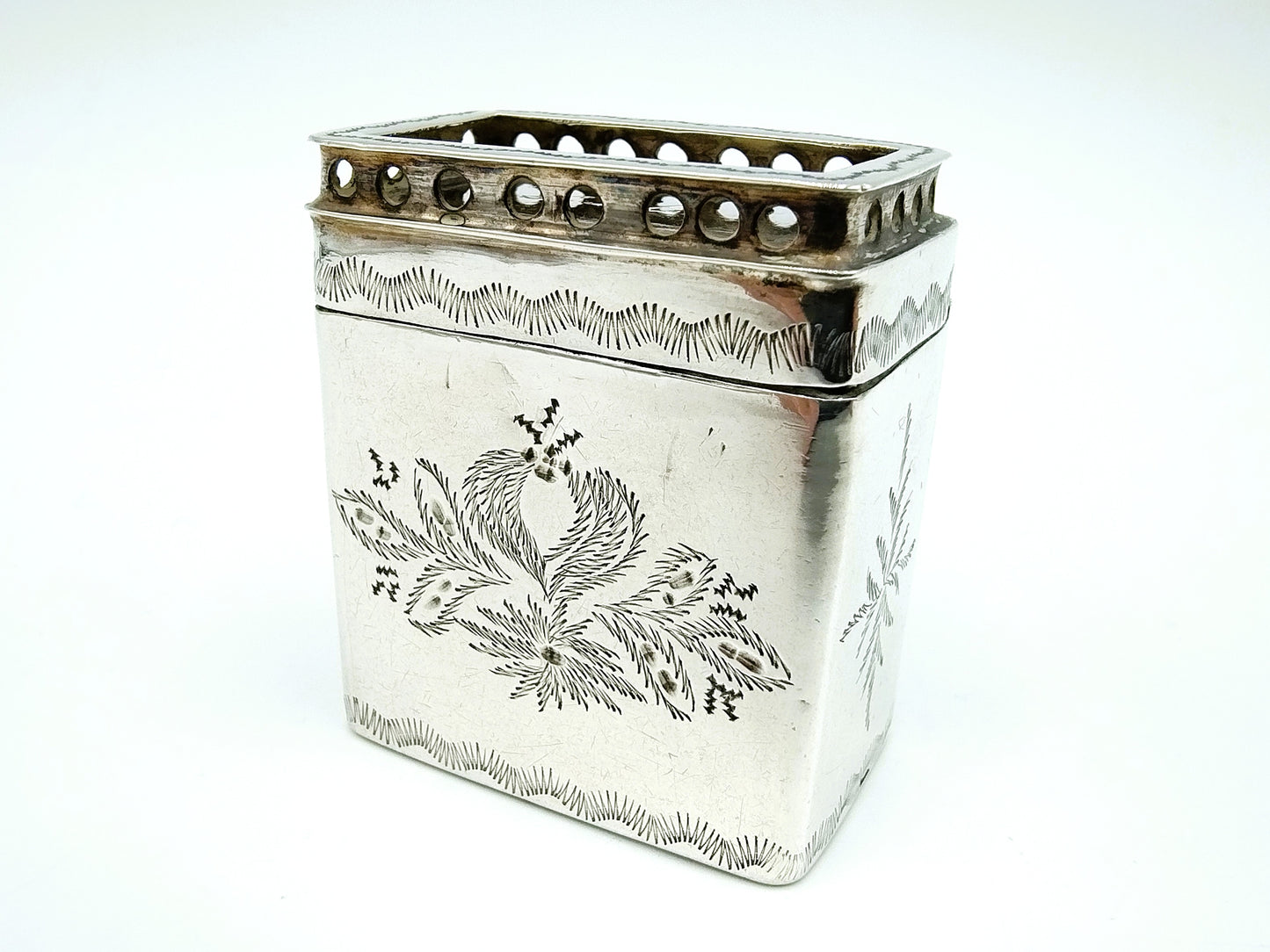 Silberne Loderein-Box, P. Kuilenburg, Schoonhoven, 1837