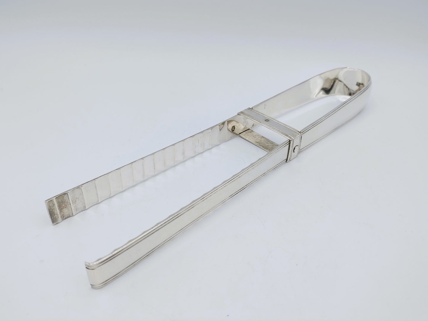 Silver asparagus tongs, Company J.M. van Kempen, Voorschoten, 1871