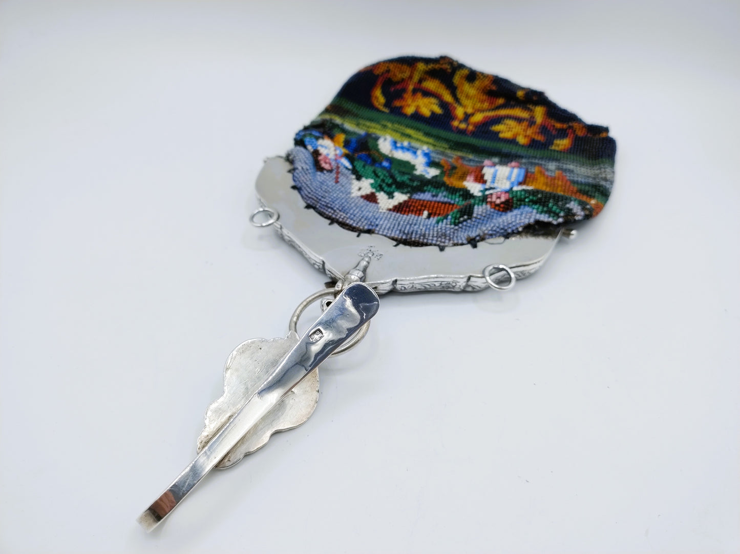 Silver bag bracket with bag hook, C. Murk / AJ de Ruiter, Amsterdam, 1891