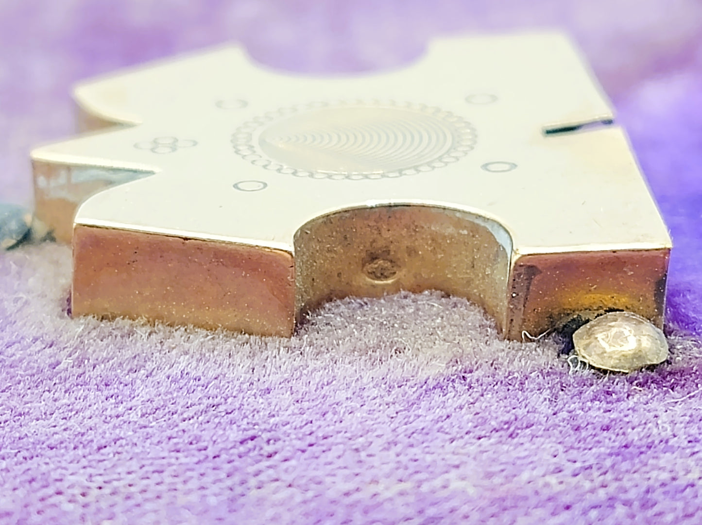Bible with gold art deco clip lock, 1884