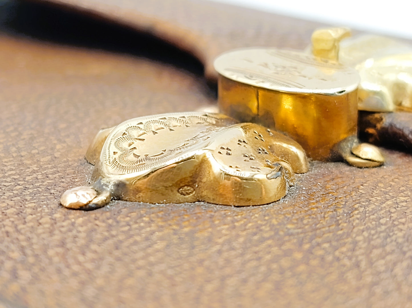 Bible with gold clip lock, 1884