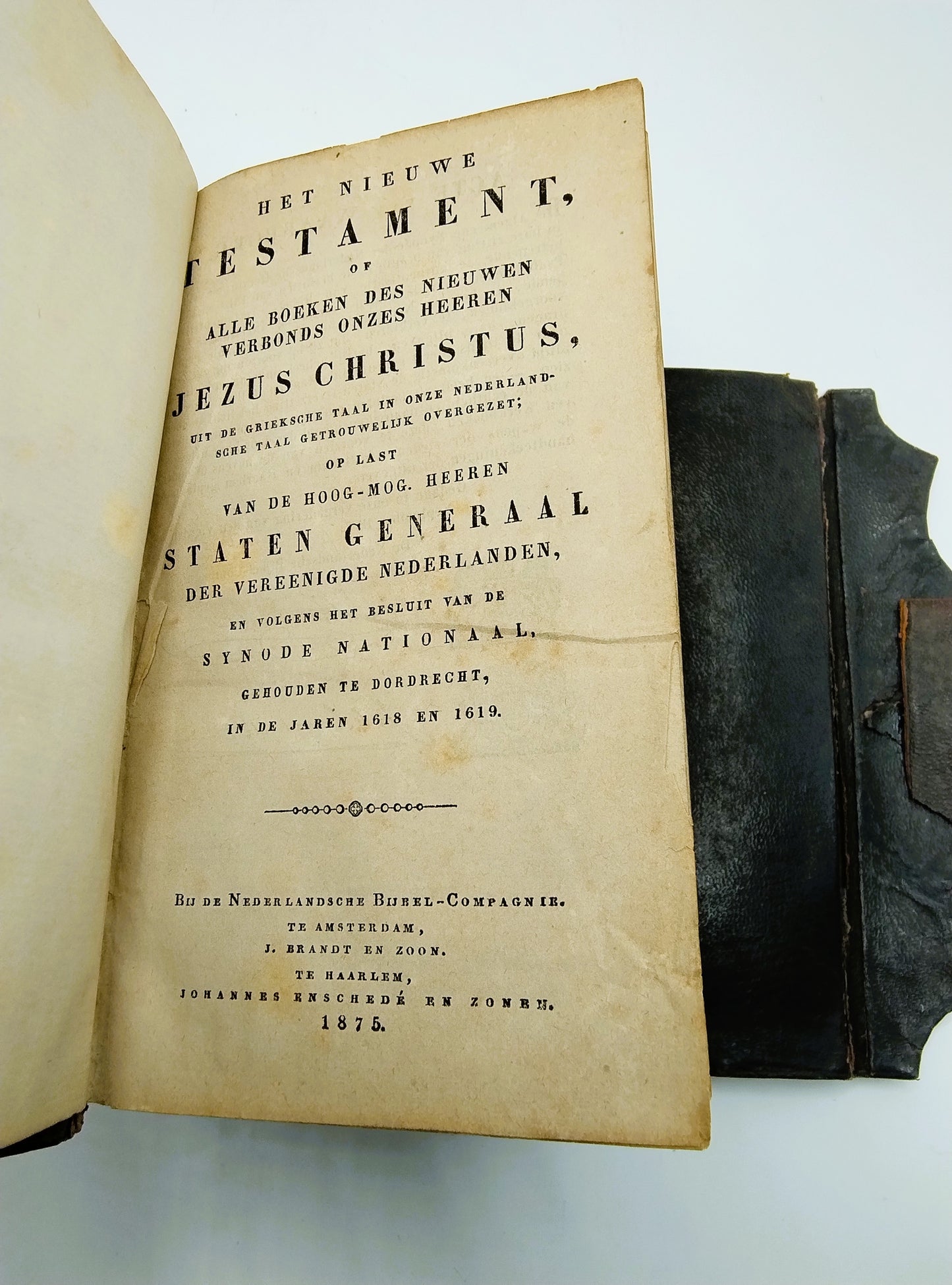 Bible with silver clasp, 1875