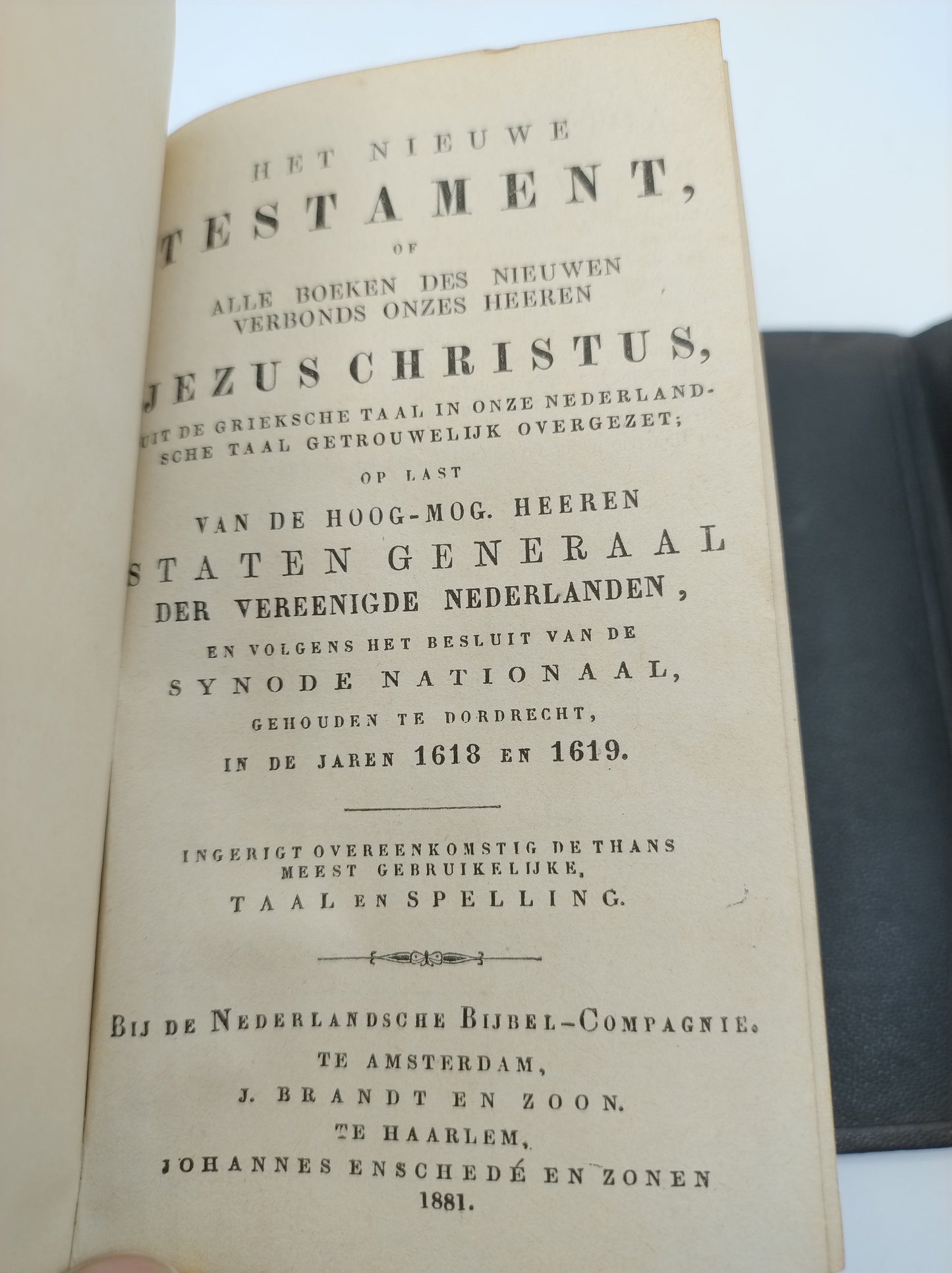 Bible with silver clasp, 1881