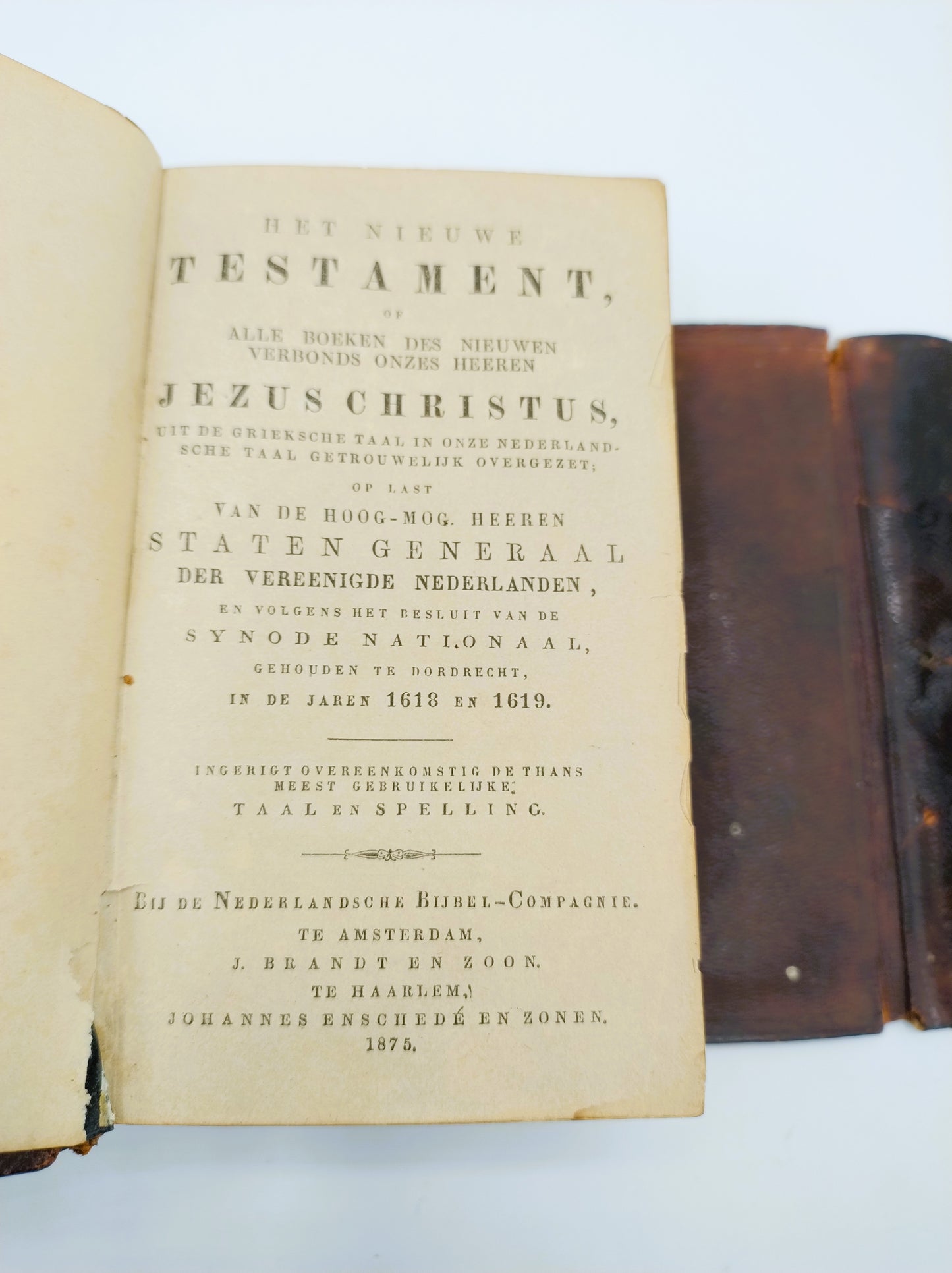 Bible with silver clasp, 1875