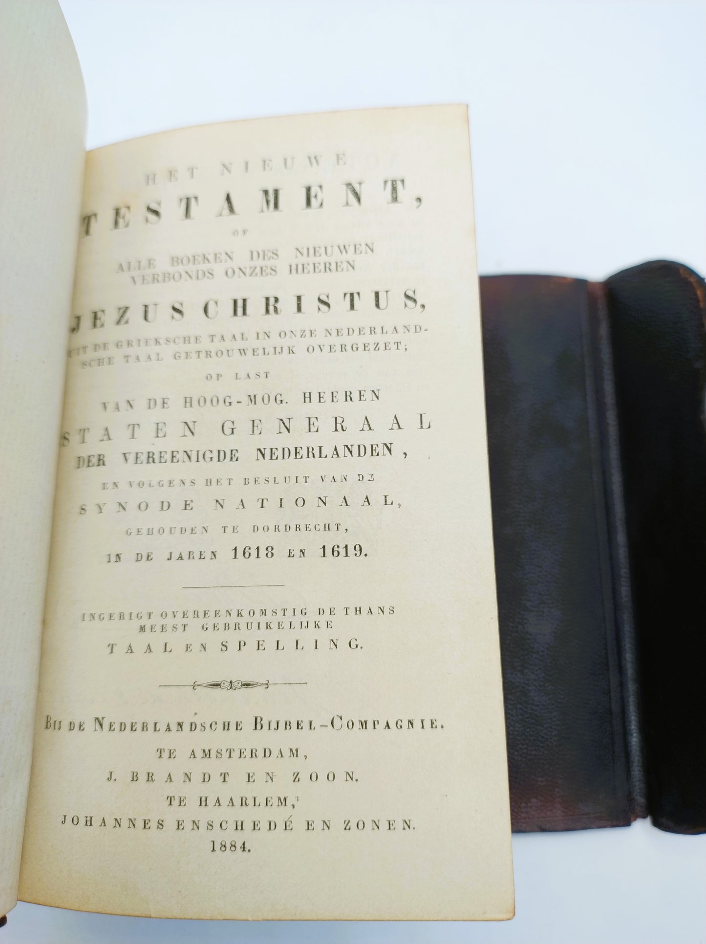 Bible with silver clasp, 1884