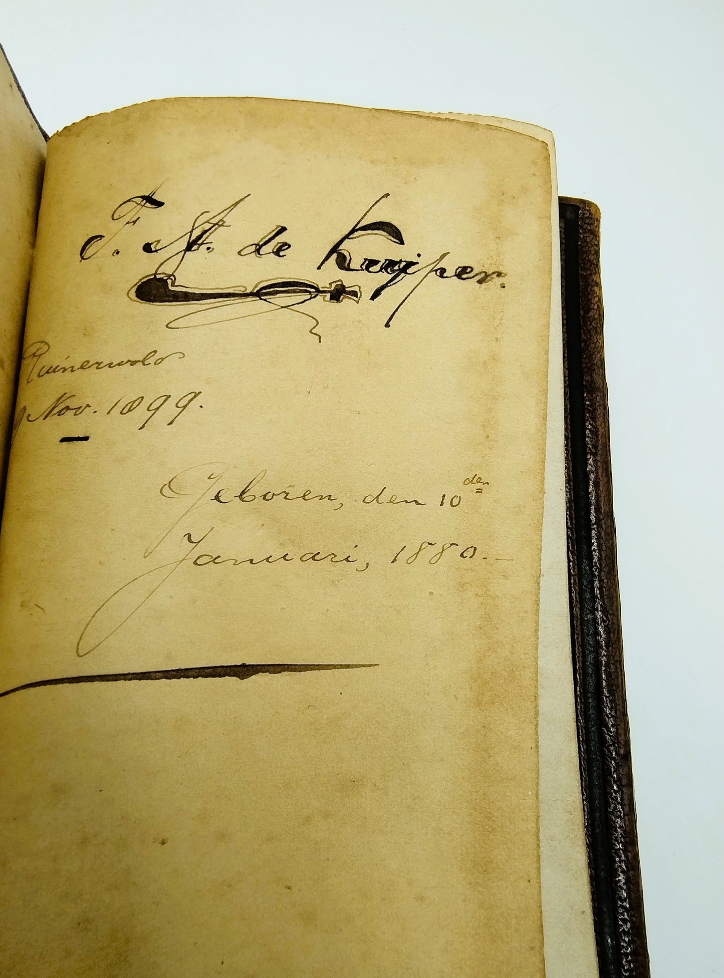 Bible with silver snap lock, 19th century