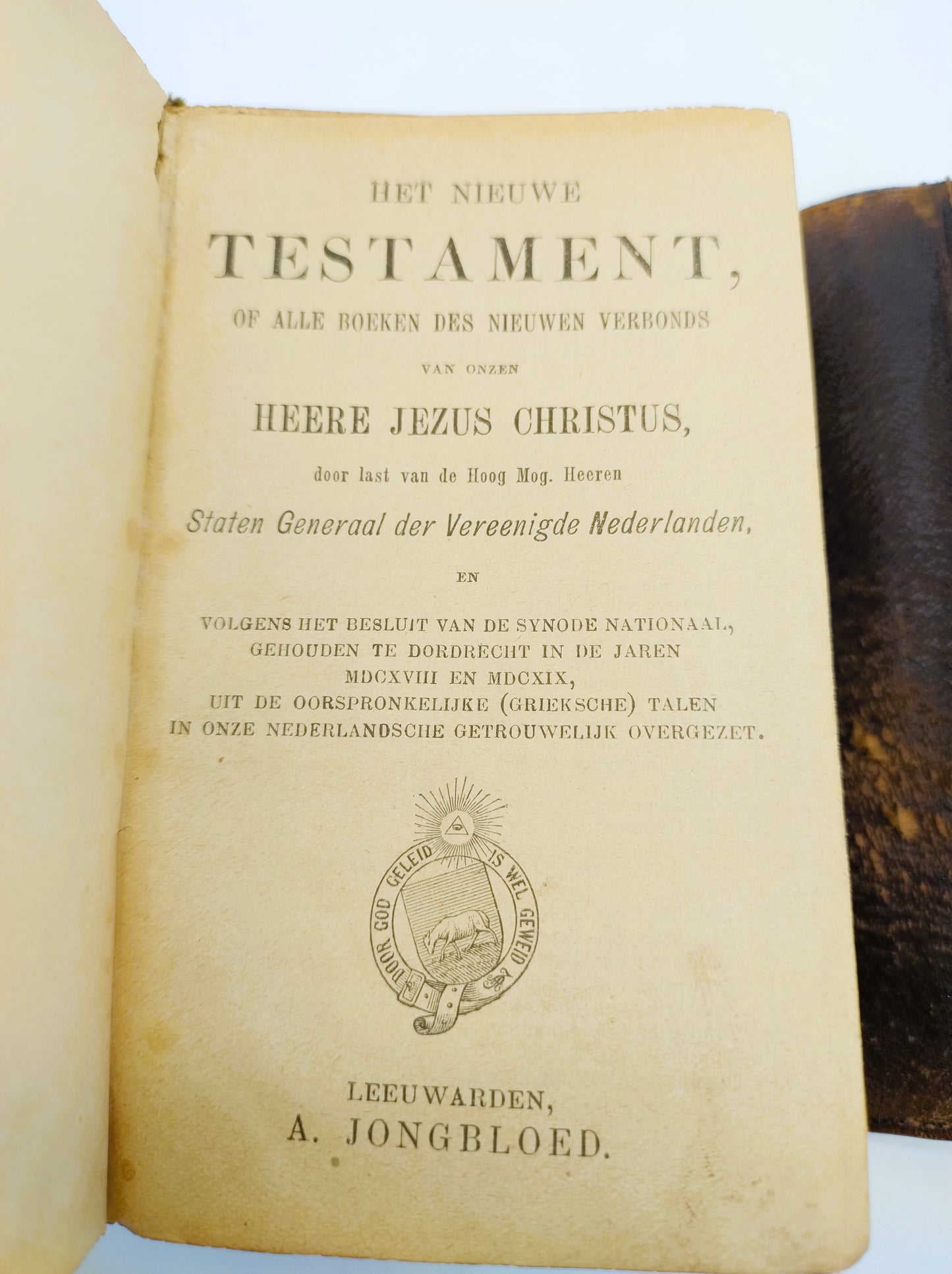 Bible with silver snap lock, 19th century