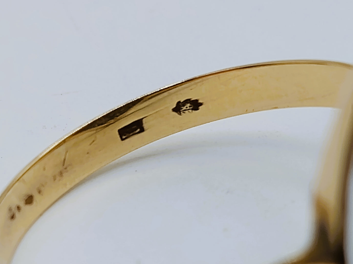 Gold ring, 14 carat, 18.5 mm