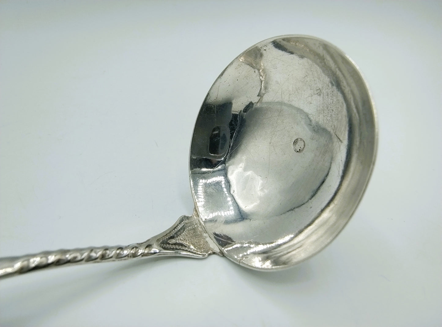 Zilveren roomlepel met eikel, Chr. J. Brunings, Joure, 1891