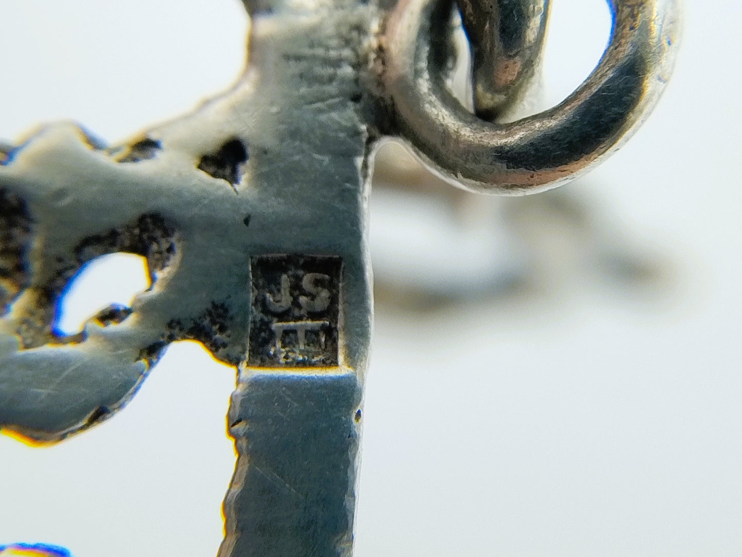 Zilveren schakelarmband met bloemen, J. Schijfsma, Sneek, 17 cm.