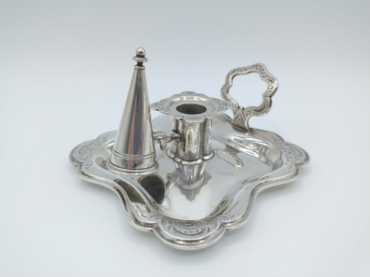 Zilveren blaker met dover, J. Helweg, Amsterdam, 1852