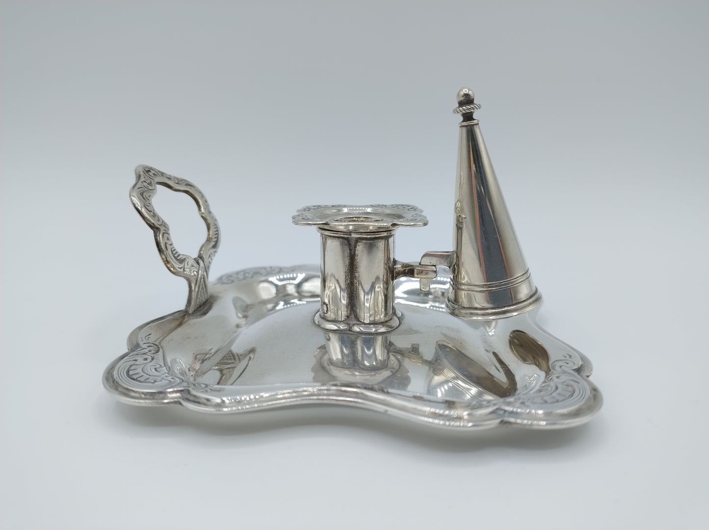 Zilveren blaker met dover, J. Helweg, Amsterdam, 1852