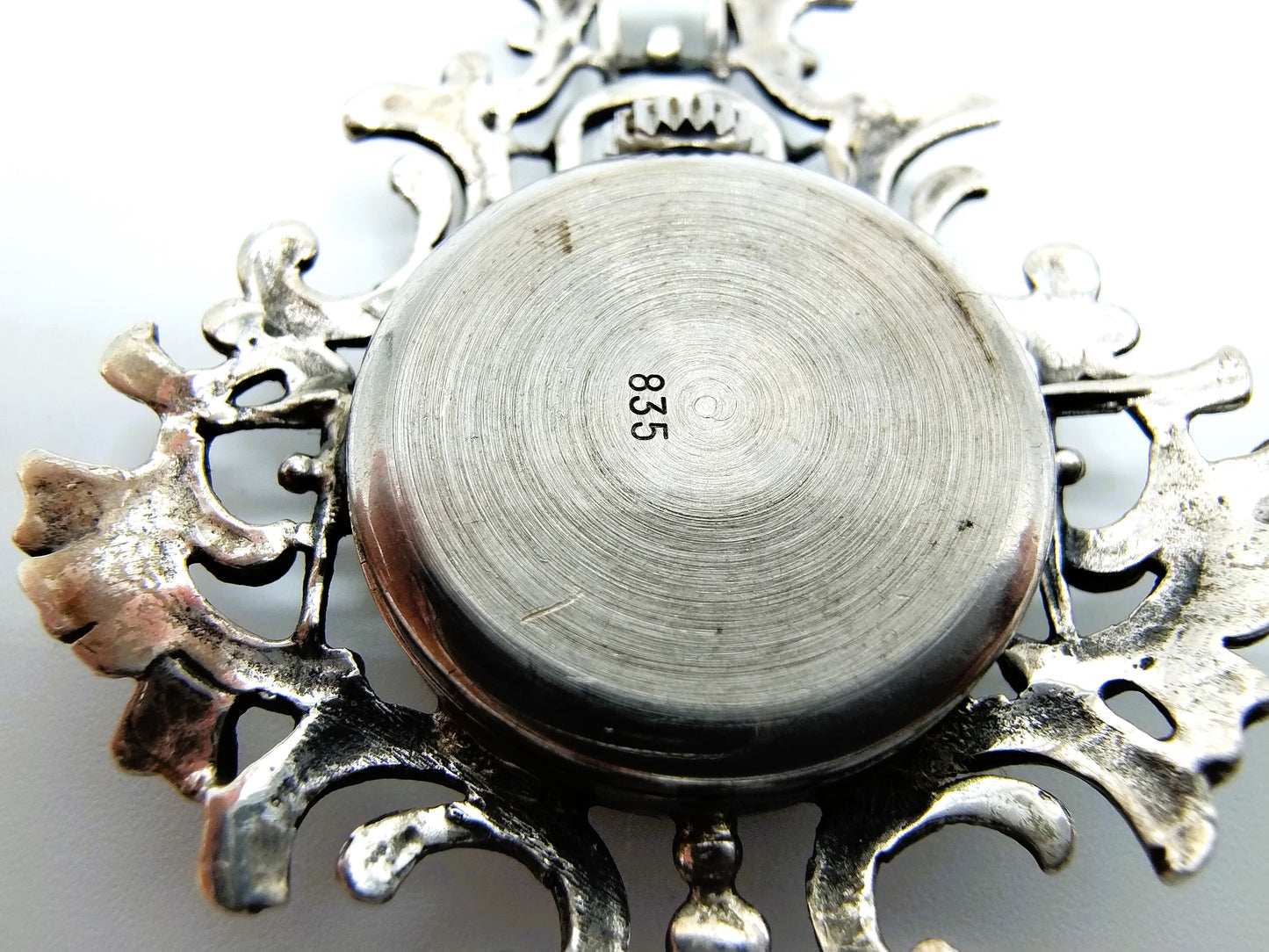 Vintage silver watch pendant, Imperial, 835