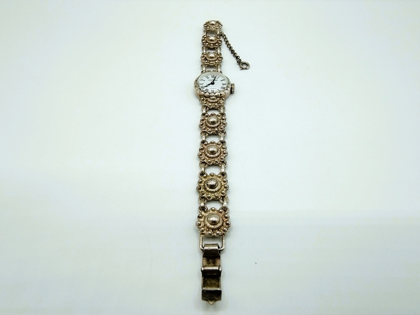 Silberne Damenuhr, Kaiserstunde, 15 cm.