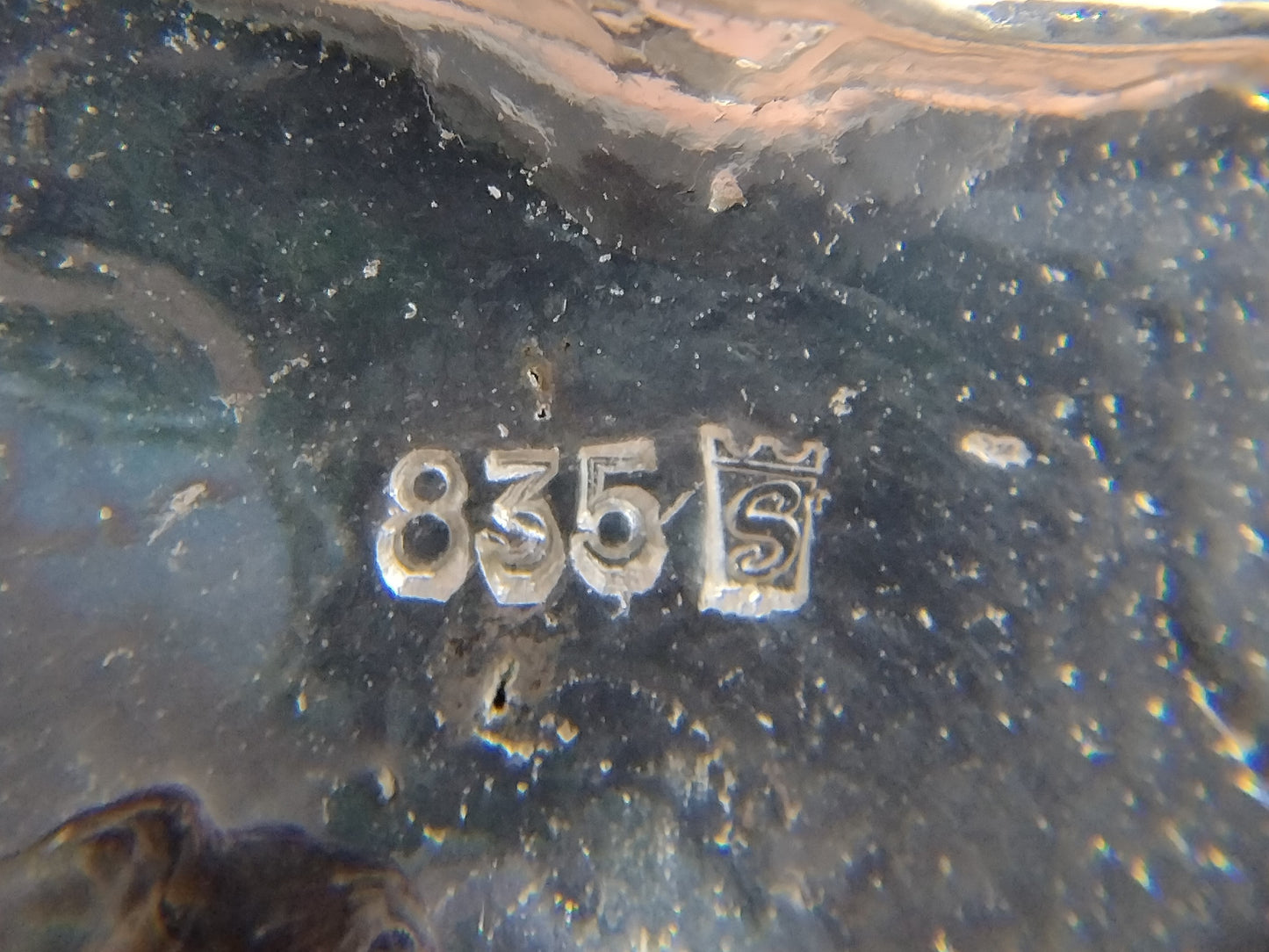 Silber-Design-Anhänger mit Onyx, 835