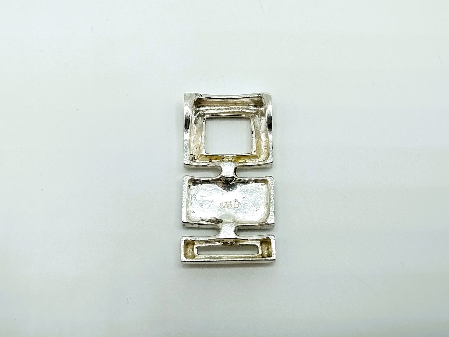 Silber-Design-Anhänger mit Onyx, 835