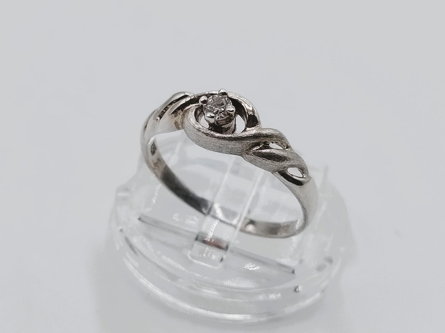 Silberring mit Zirkonia besetzt, 17,75 mm, 925