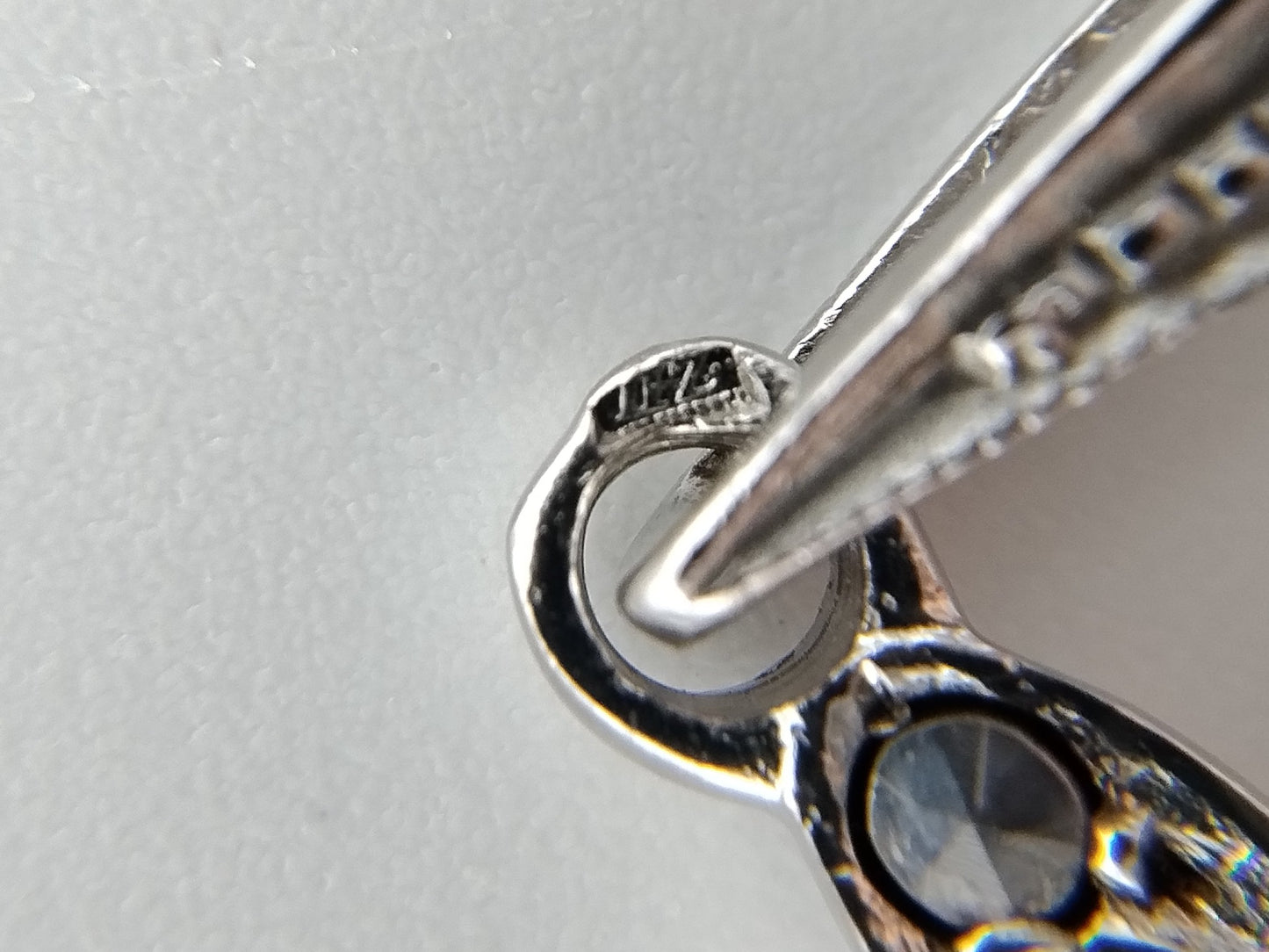 Silver pendant with marcasite, 835