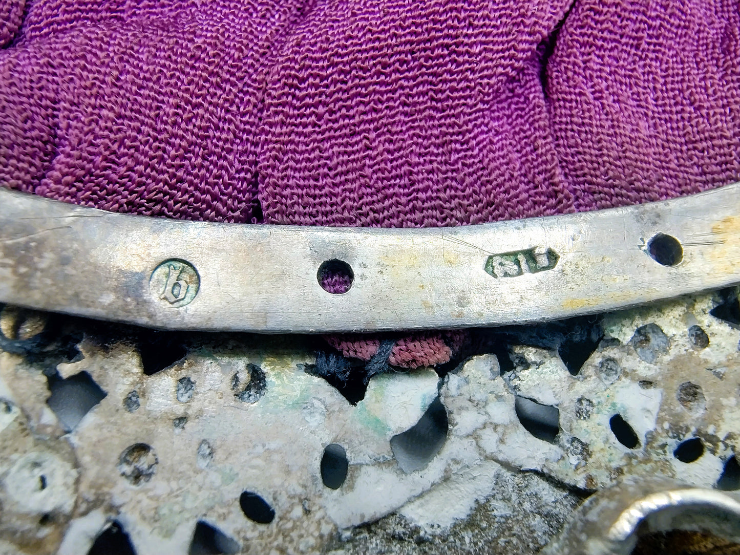 Silver purse clasp on a jasseron chain, W. Kooiman Jzn, Schoonhoven, 1861