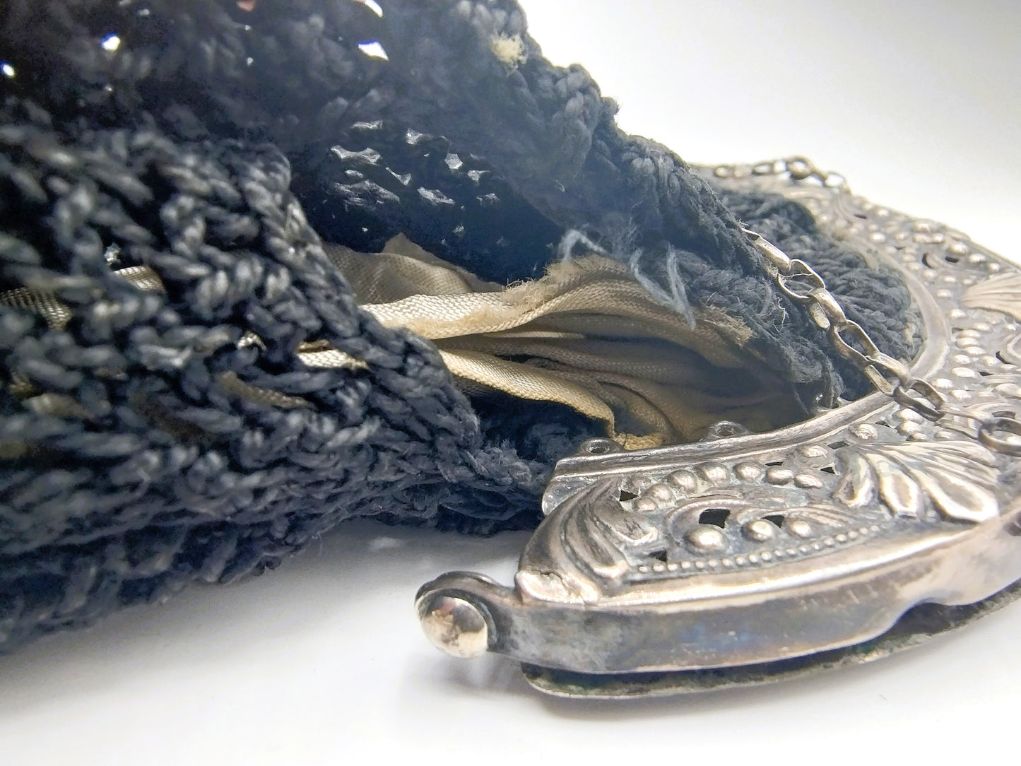 Zilveren beursbeugel met jasseronketting, J.L. van de Pauw, Schoonhoven, 1867
