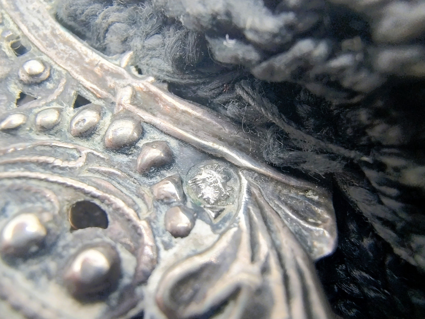 Zilveren beursbeugel met jasseronketting, J.L. van de Pauw, Schoonhoven, 1867