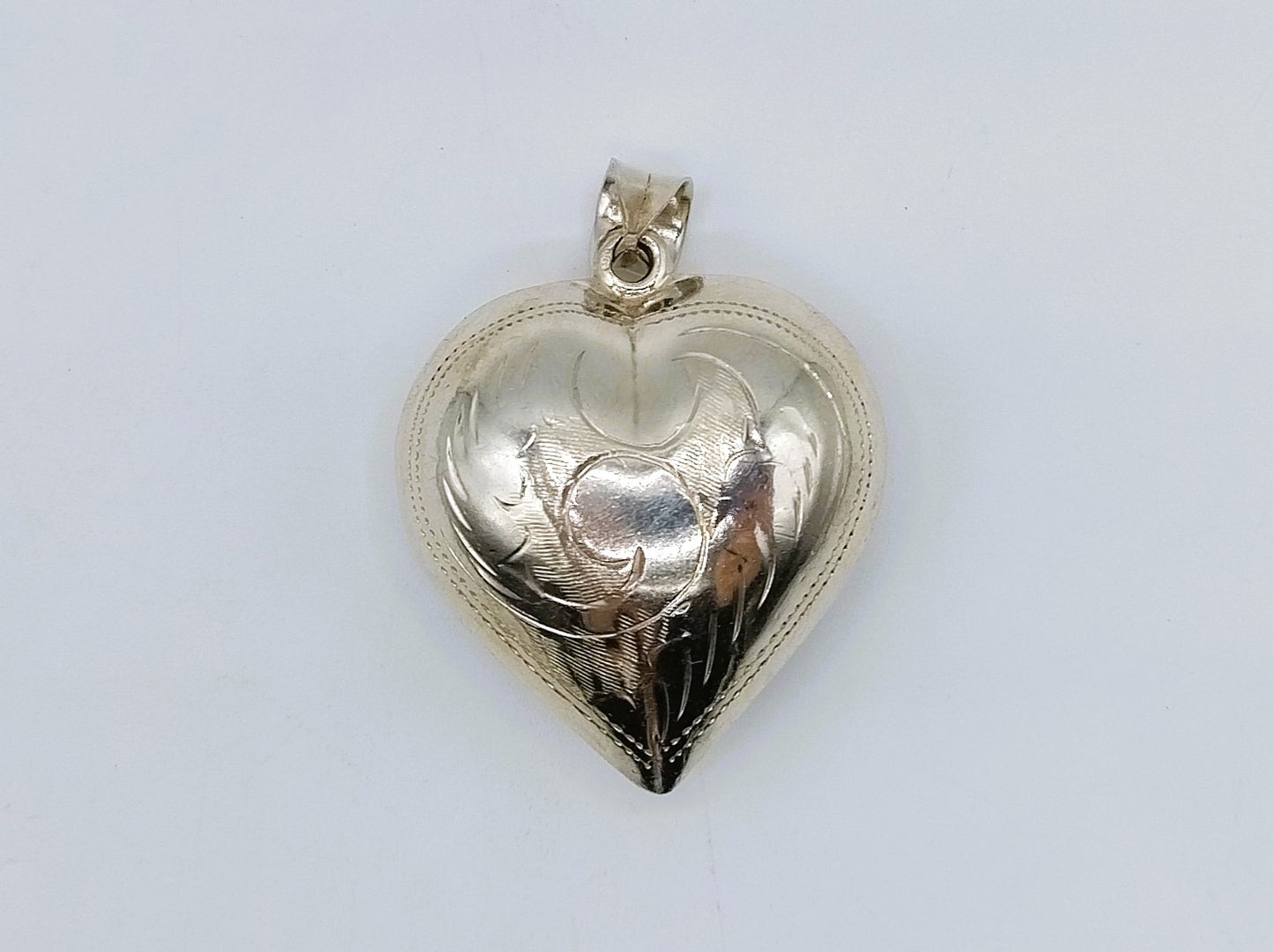 Silver pendant, heart, 925