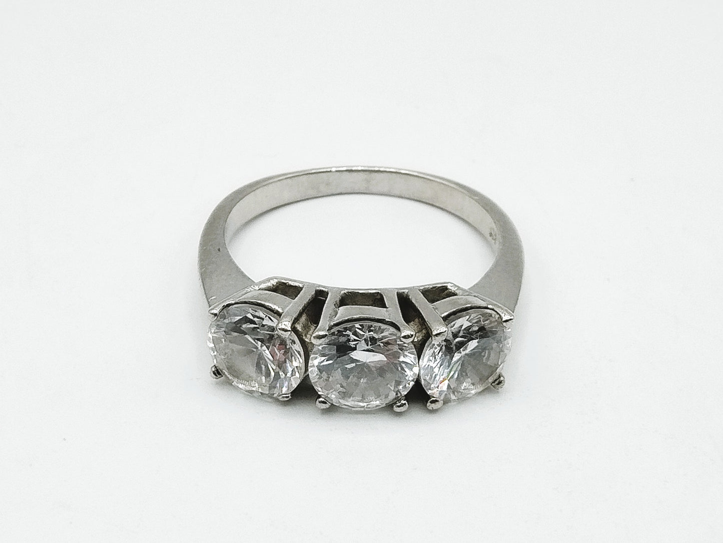 Silberring mit Zirkonia, 925, 18mm