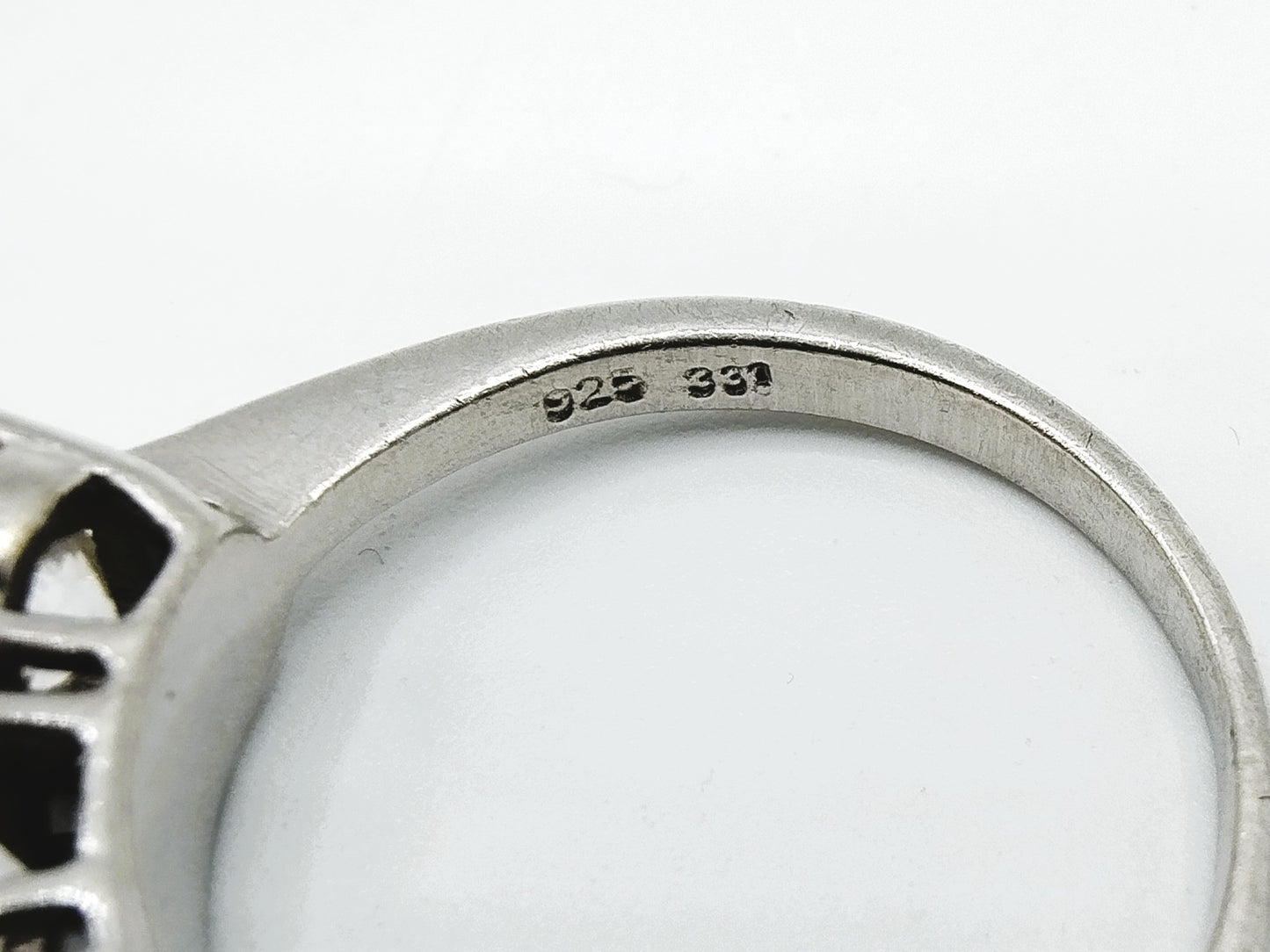 Silberring mit Zirkonia, 925, 18mm
