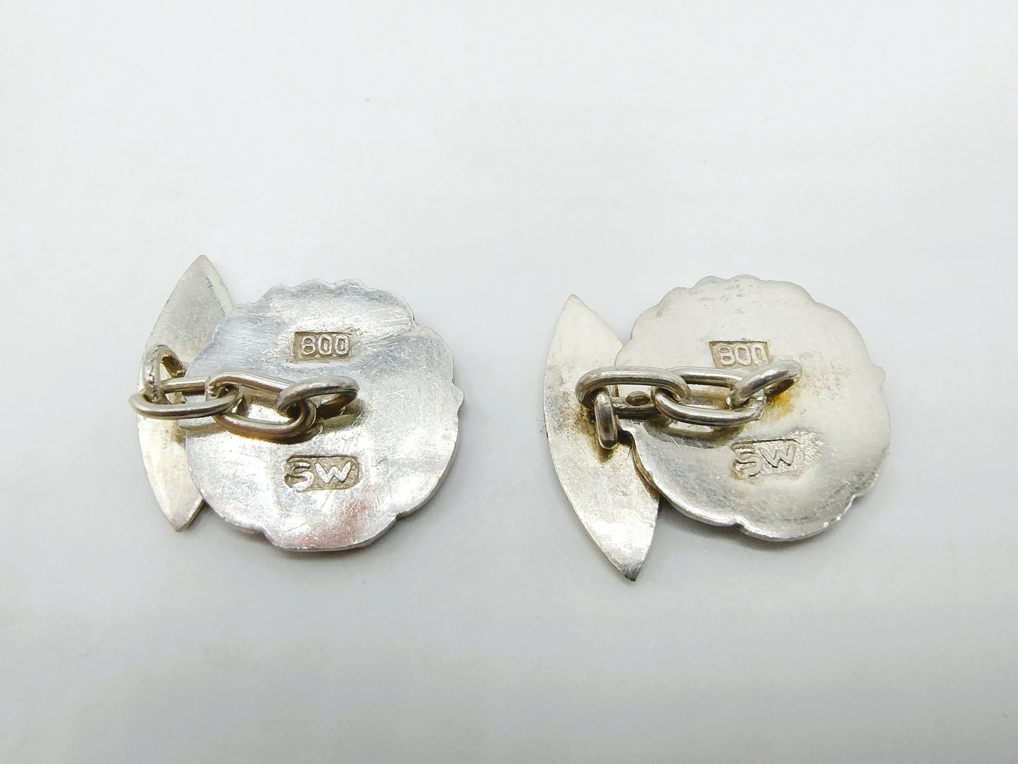 Vintage Silber Manschettenknöpfe, 800