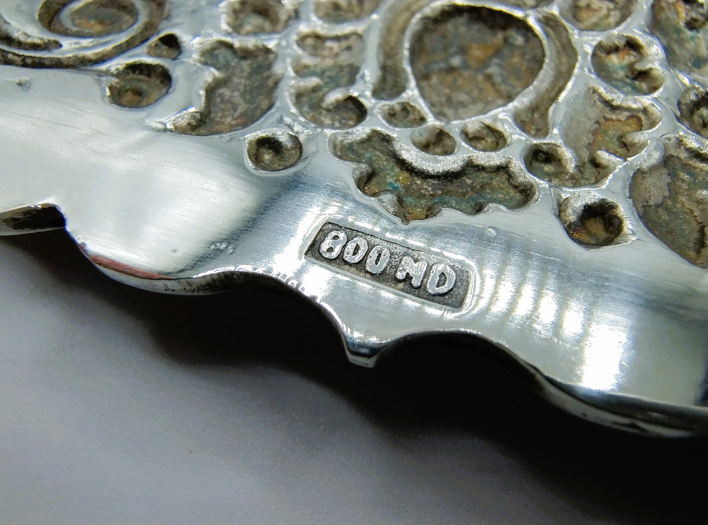 Zilveren fruitschaal en bord, ambassadeur J.B. Gorkom, Indonesië, 1,1 kg