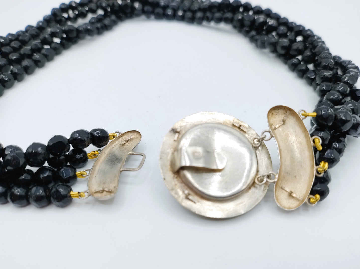 Gitten chain with silver clasp, J. den Besten, Schoonhoven, ca. 1915
