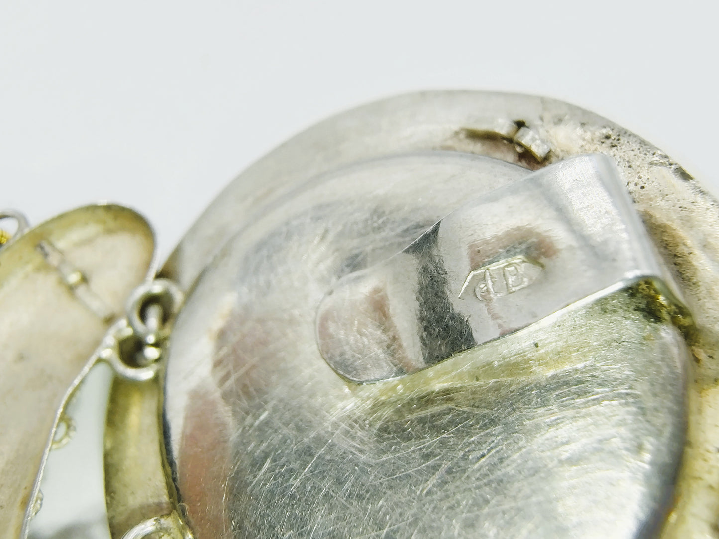 Gitten chain with silver clasp, J. den Besten, Schoonhoven, ca. 1915