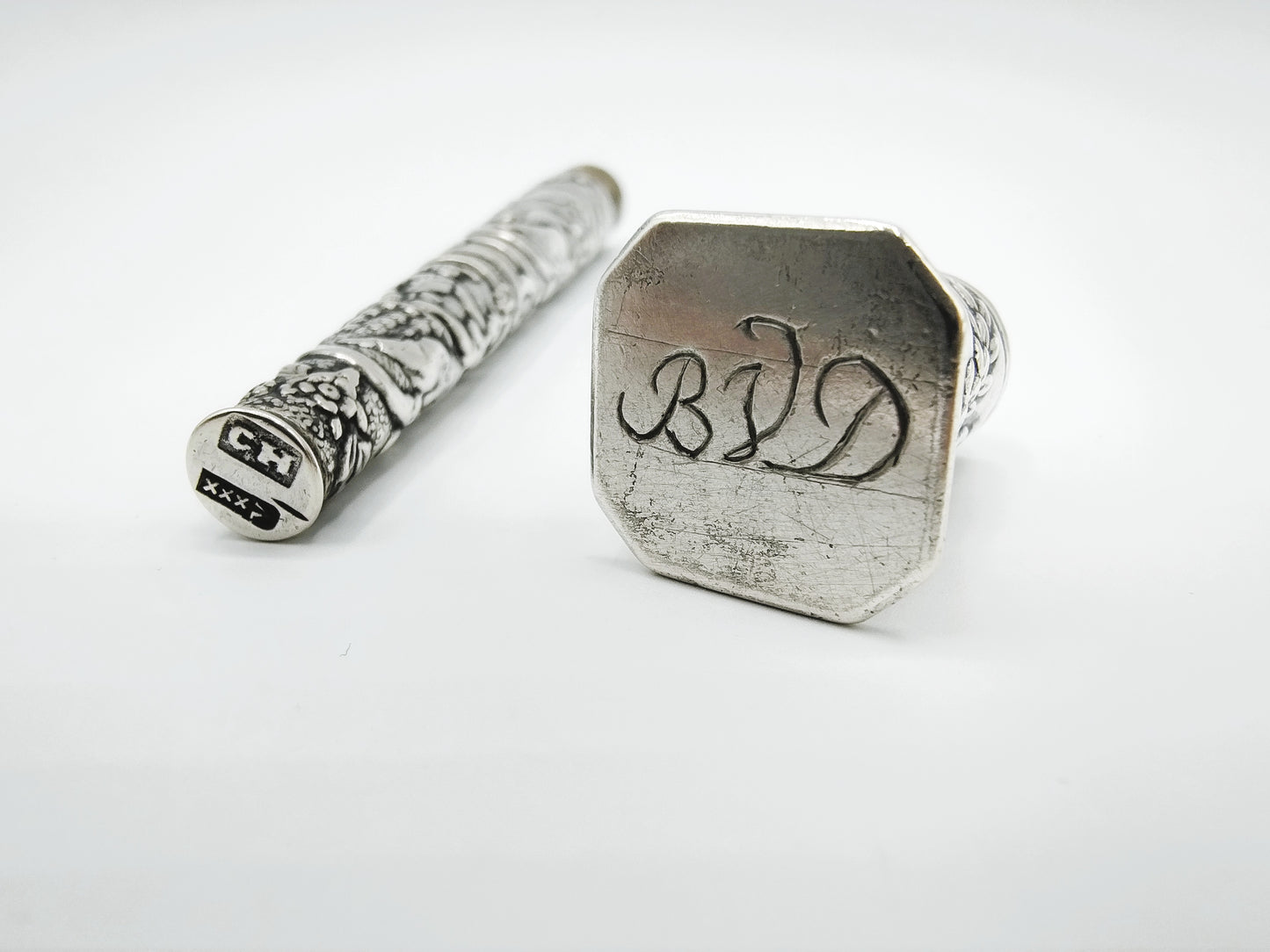 Silver needle case, C. van Hoek, Amsterdam, 1804