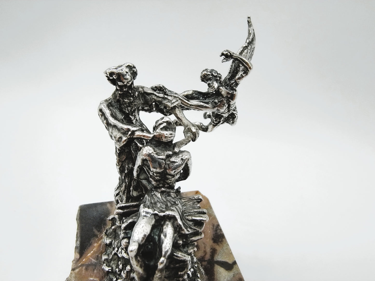 Zilveren miniatuur, Abrahams offer, Yaacov Heller, Jeruzalem.