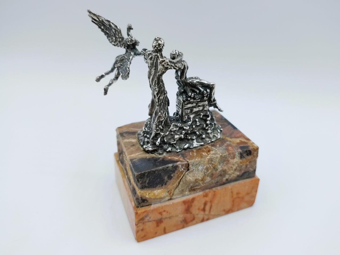 Zilveren miniatuur, Abrahams offer, Yaacov Heller, Jeruzalem.