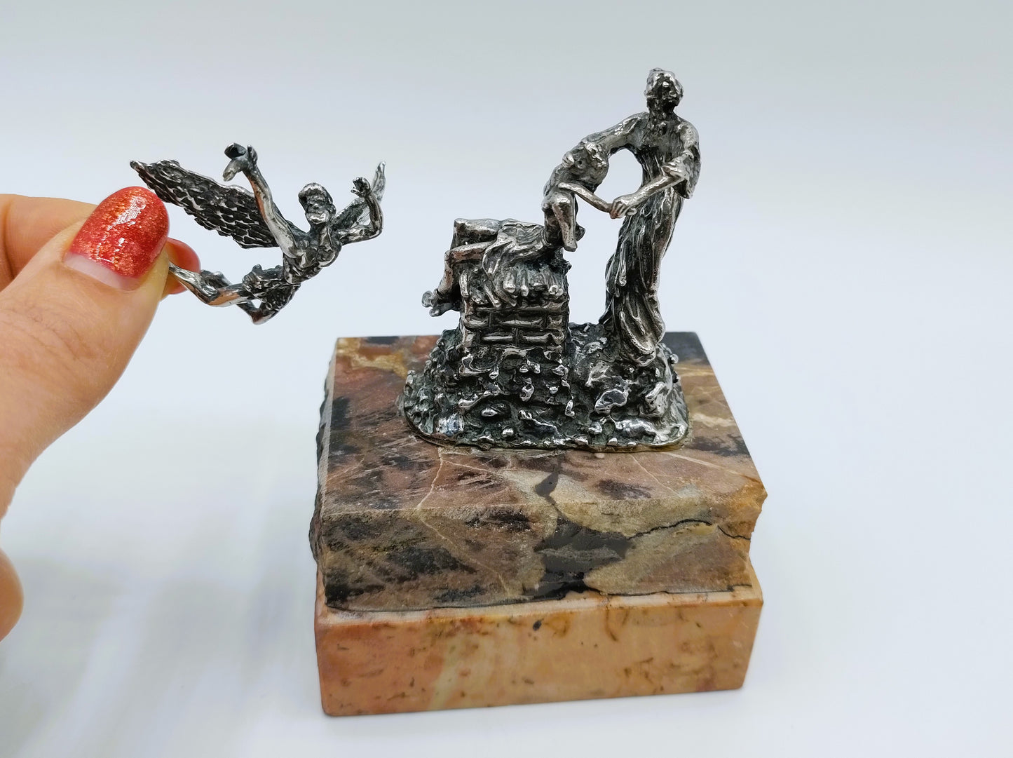 Zilveren miniatuur, Abrahams offer, Yaacov Heller, Jeruzalem.
