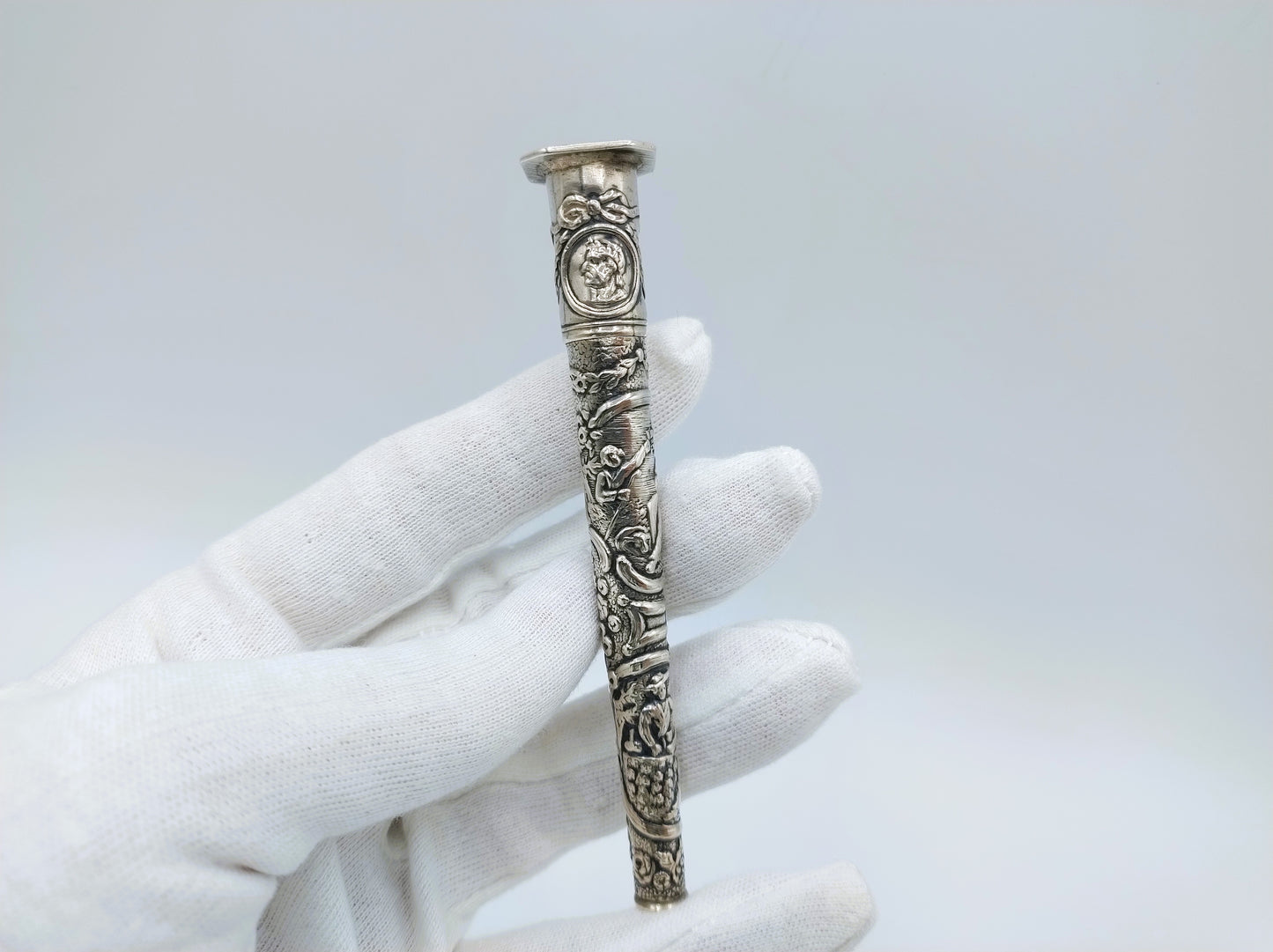 Silver needle case, C. van Hoek, Amsterdam, 1804