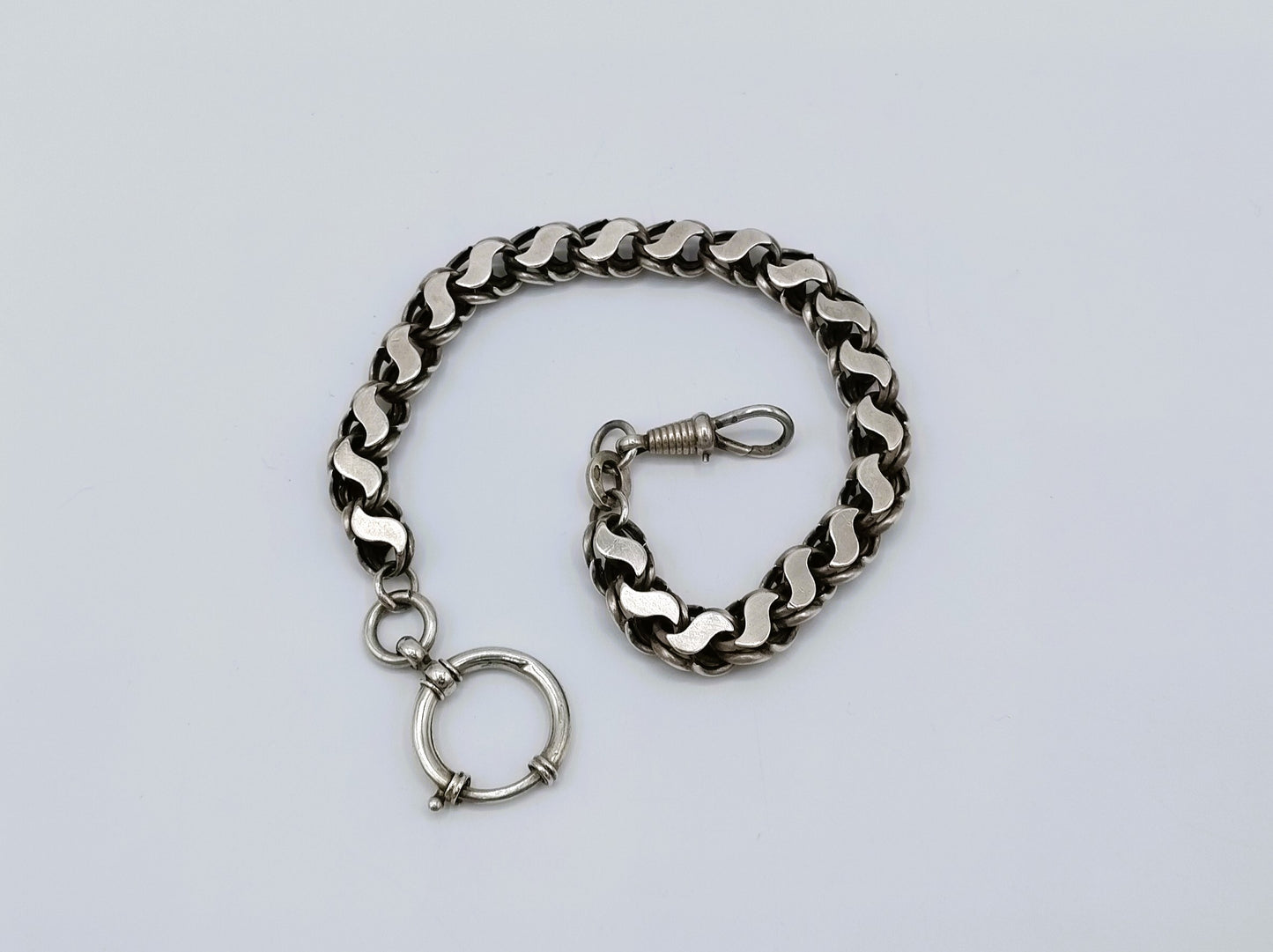Silver watch chain, 835