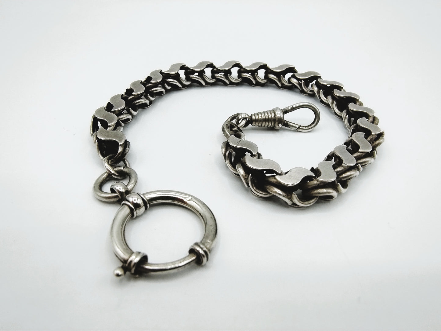 Silver watch chain, 835